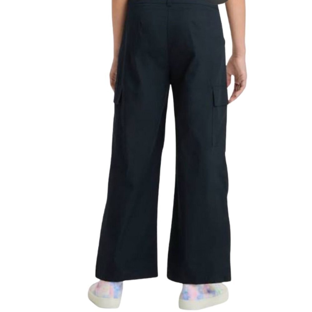 Art Class Girls' Wide Leg Cargo Pants Straight Leg Black Size XL (14) - Picture 2 of 5